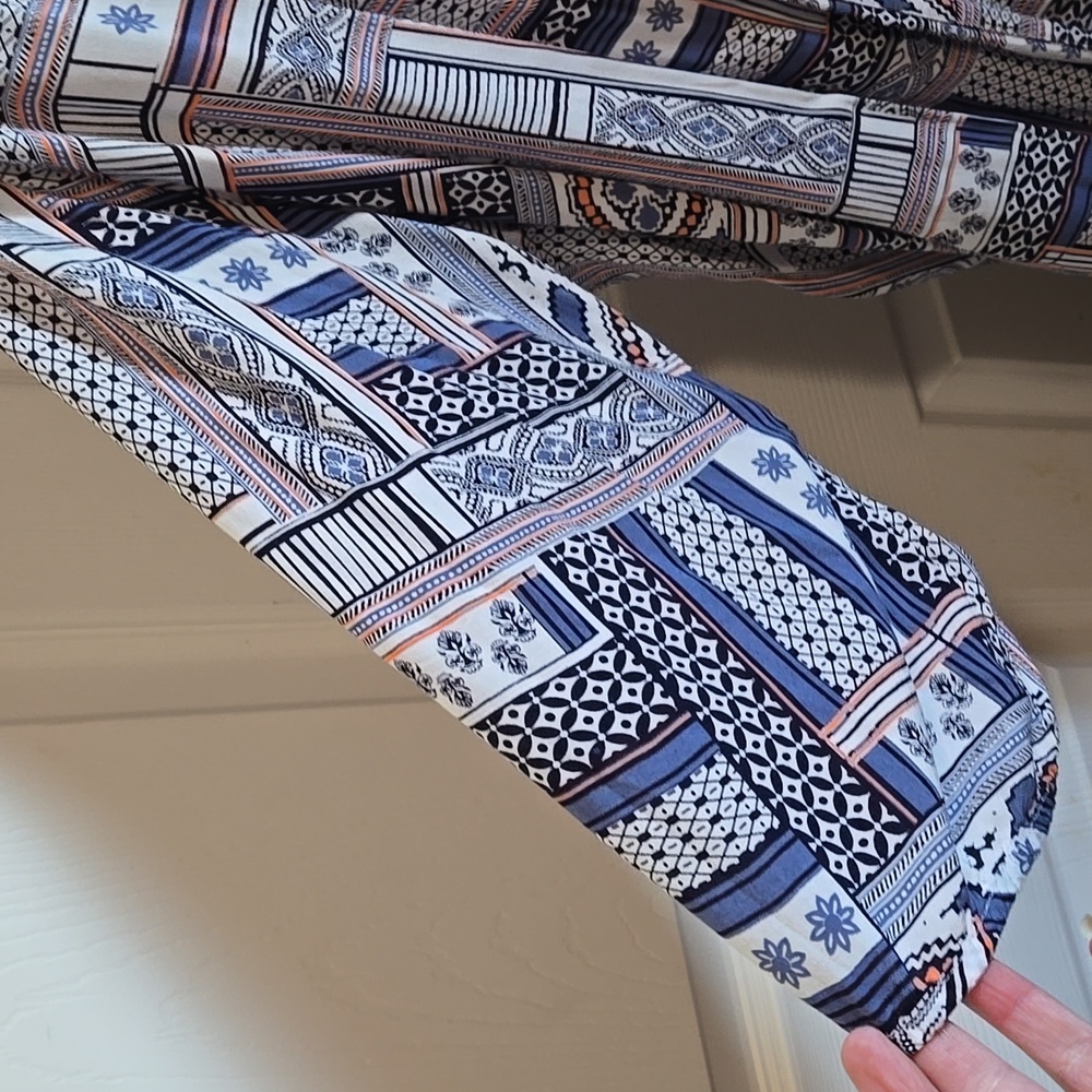 Geometric Patterned Kimono Cardigan - Picture 3 of 7